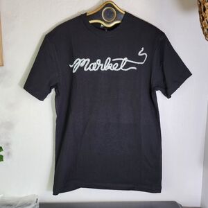 Market Wrangler Rope Logo Black Tee‎